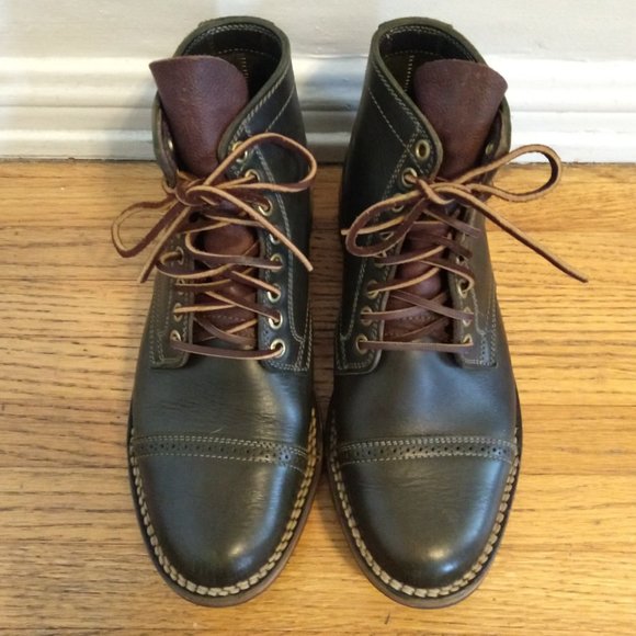 n.d.c. "Duffy L" Handmade Leather Pull Up Boots - Size 38 (US 8) - Picture 2 of 13